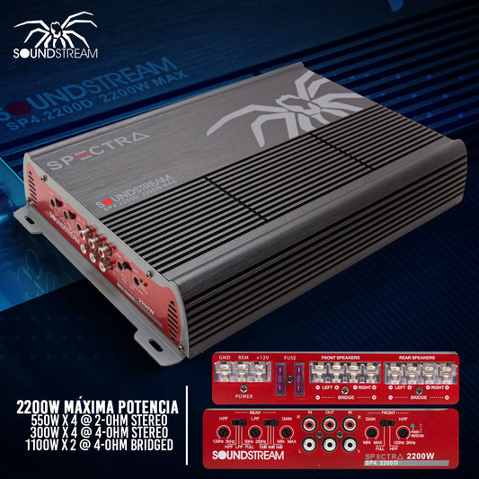 Amplificador sounstream 2200w