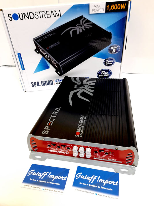 Amplificador soundstream 1600 w